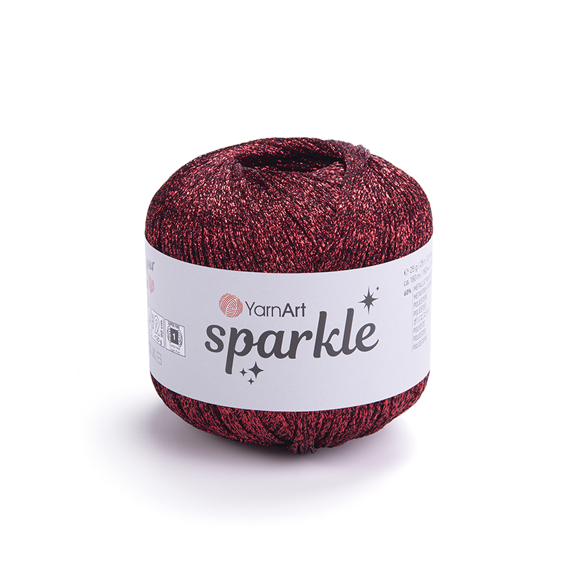 Kordonek YarnArt Sparkle / 1345 / czerwień