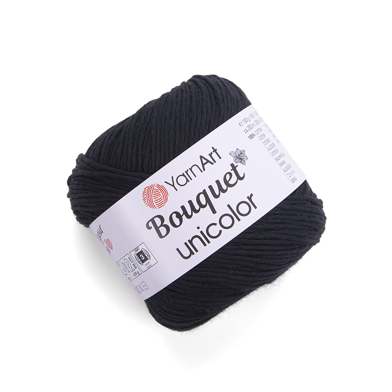 Włóczka YarnArt  Bouquet Unicolor 3202 / czerń
