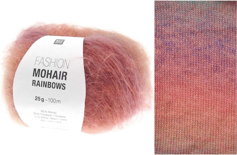 Włóczka Rico Design Fashion Mohair Rainbows 002