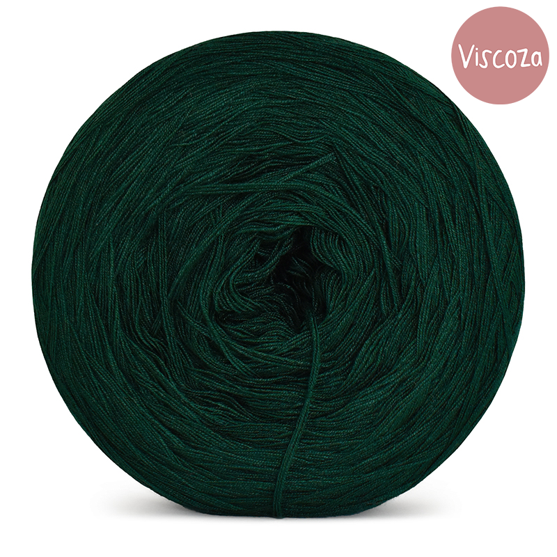 Włóczka KOKONKI Viscoza - butelkowa zieleń / 3 nitki / 1200 m / 225g - GOTOWY