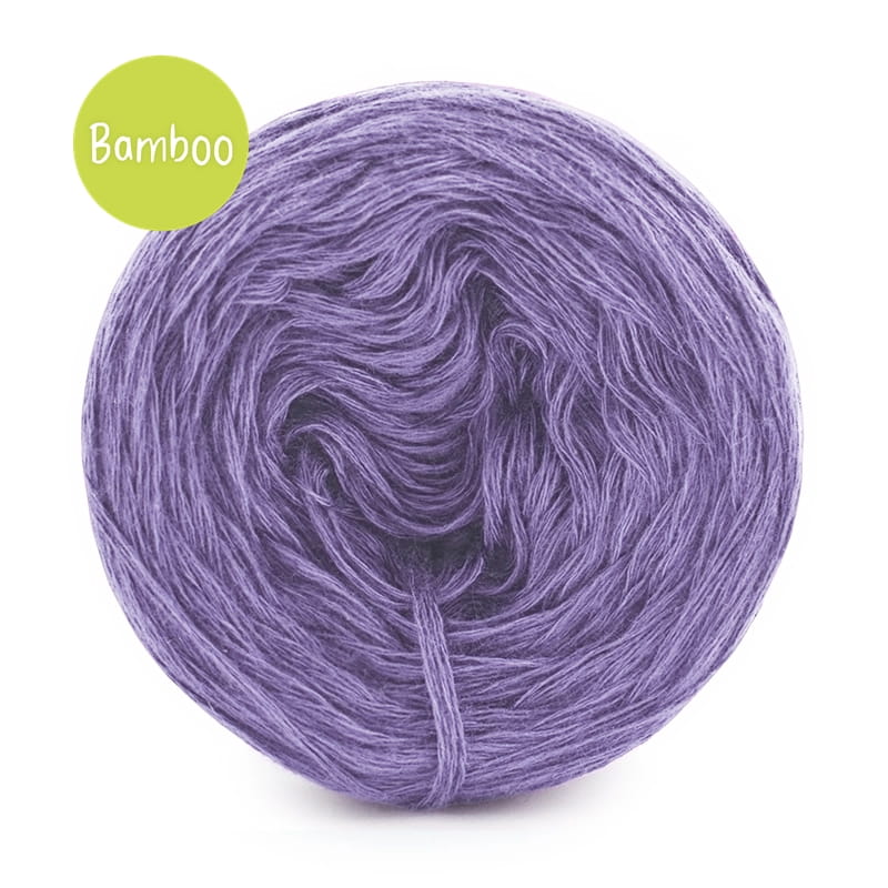 KOKONEK Bamboo - blady fiolet / 4 nitki / 400 m / 80 g - GOTOWY