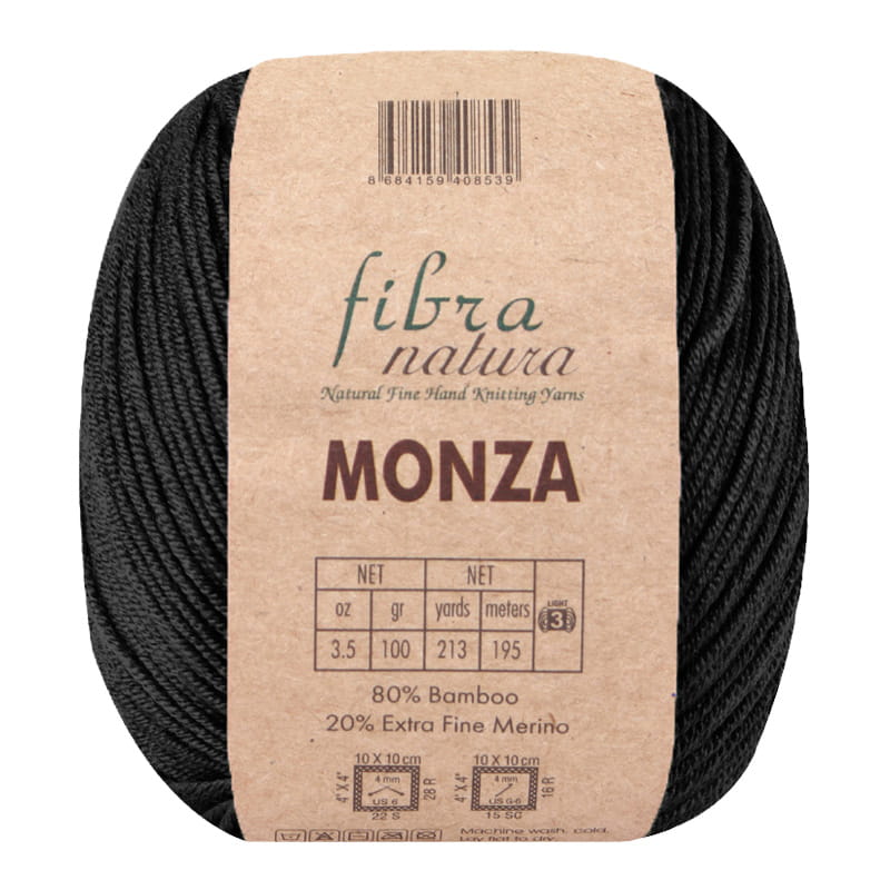 Włóczka Fibranatura Monza 26-29 / czerń