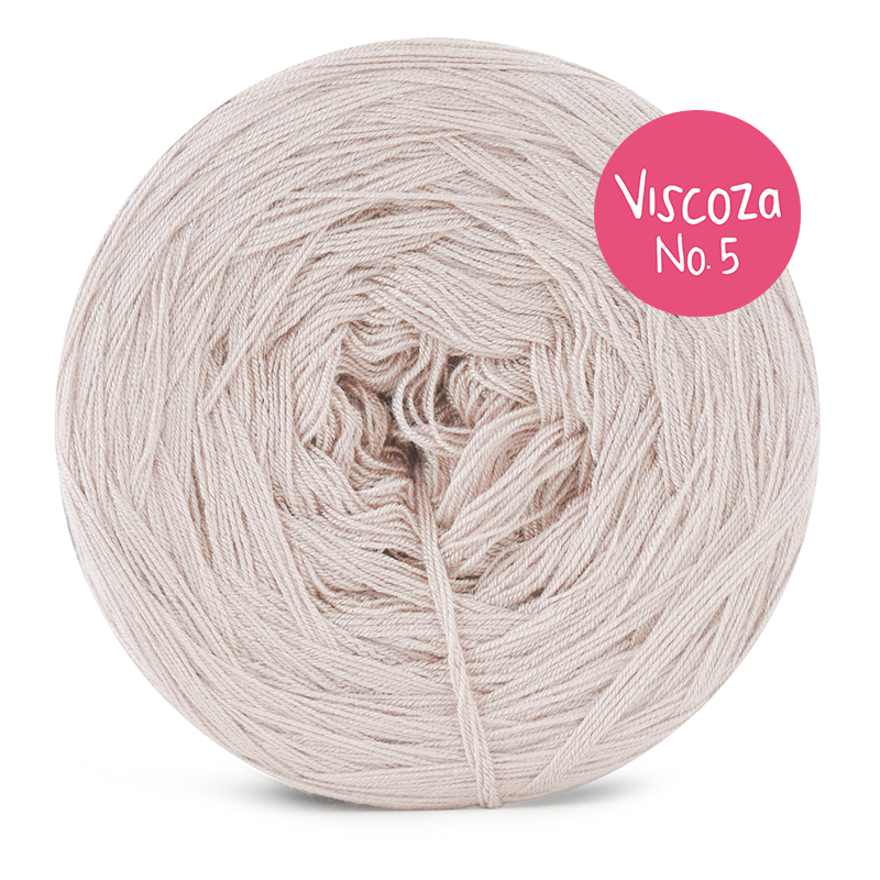 Włóczka KOKONKI Visco no. 5 - zimny beż / 5 nitek / 400 m / 125 g - GOTOWY