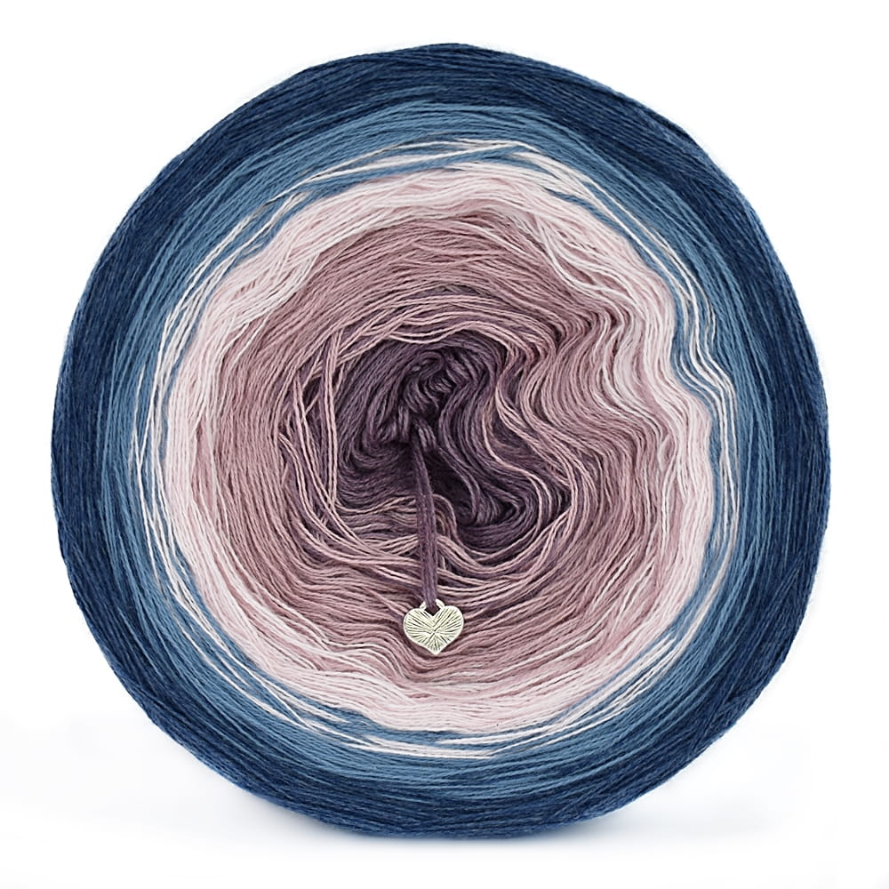 KOKONEK Classic A435 Indygo melanż/denim/pastelowy róż/brudny róż/blady fiolet