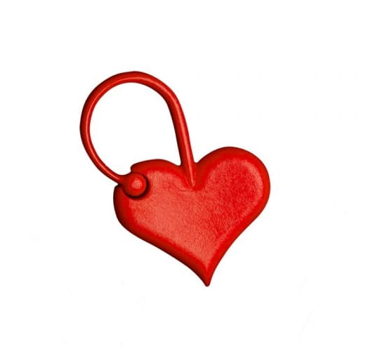 Znacznik oczek Addi / serce / czerwony / 1 szt.