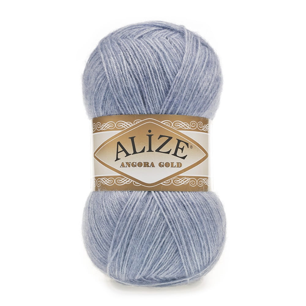 Włóczka Alize Angora Gold 221 / denim melanż