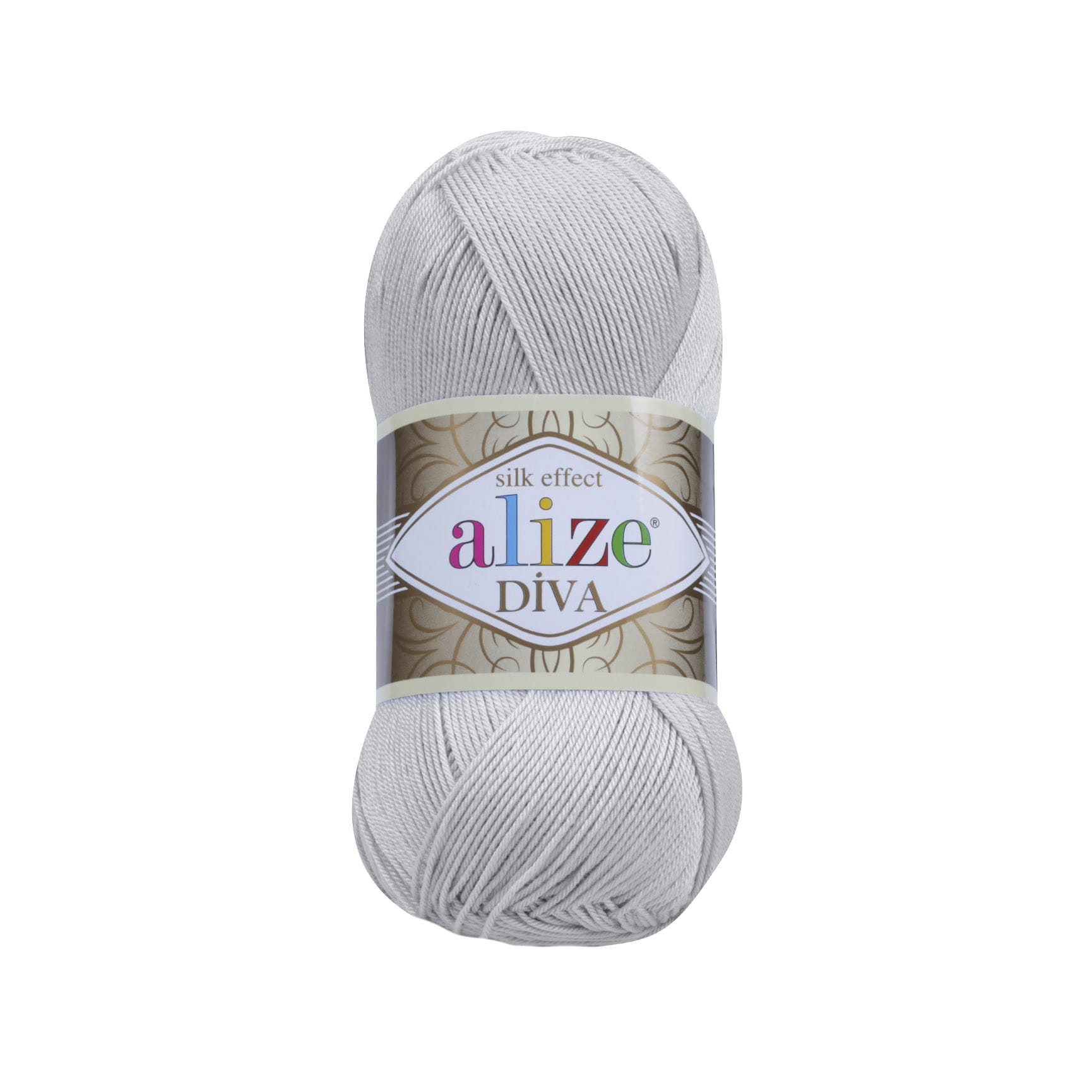 Włóczka Alize Diva 168 / jasny szary