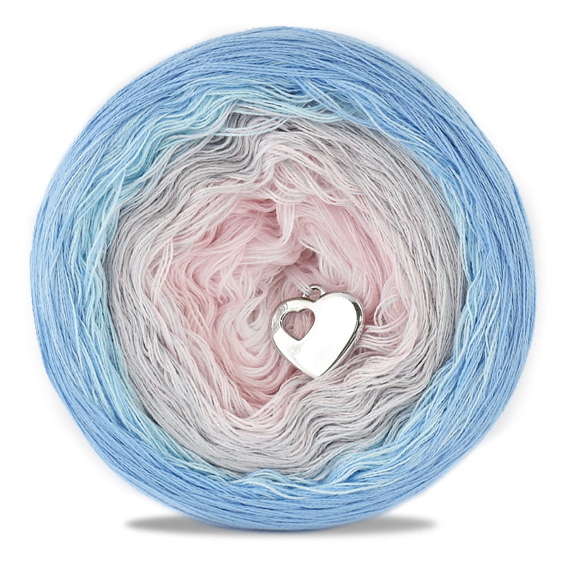 KOKONEK Classic A043 Błękit/jasny błękit/jasny szary/pastelowy róż/biel
