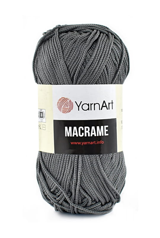 Sznurek poliestrowy YarnArt Macrame 1.5 mm 159 / ciemny szary