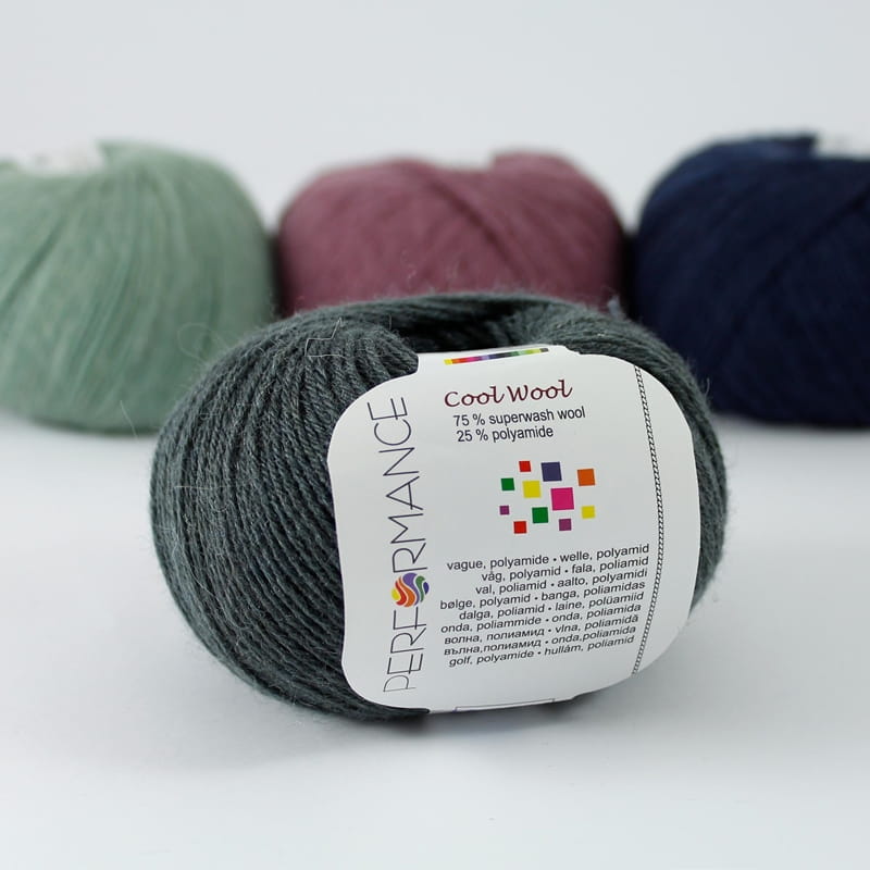 Włóczka skarpetkowa Performance Cool Wool 236 / ciemny szary melanż