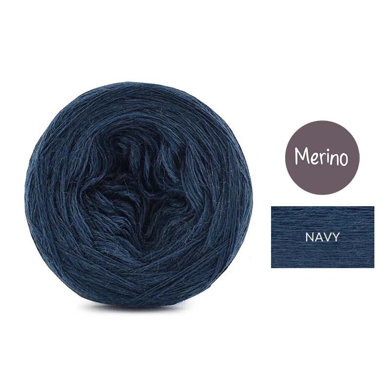 KOKONEK Mono Merino jeden kolor - navy / 250m