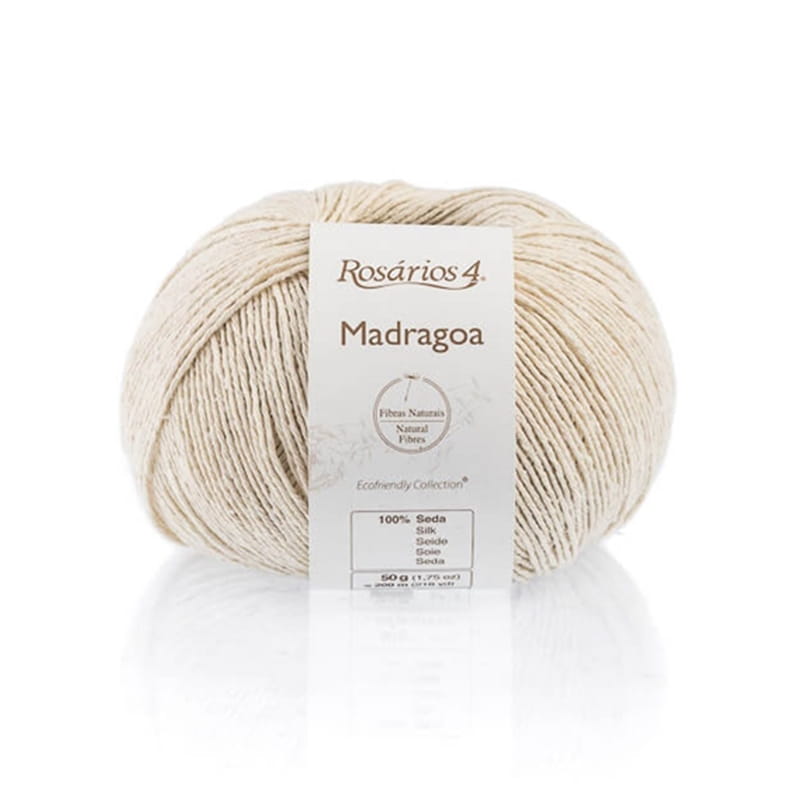 Włóczka Rosarios 4 Madragoa 01 / Nude / nude / 50g