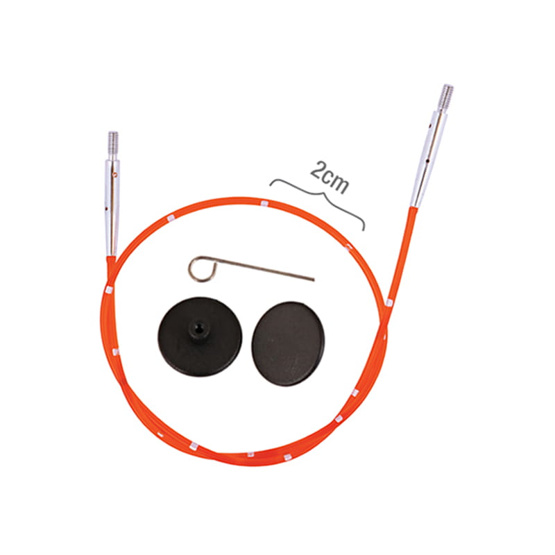 Wymienne żyłki do drutów KnitPro Smartstix 120 cm / pomarańcz / 42176