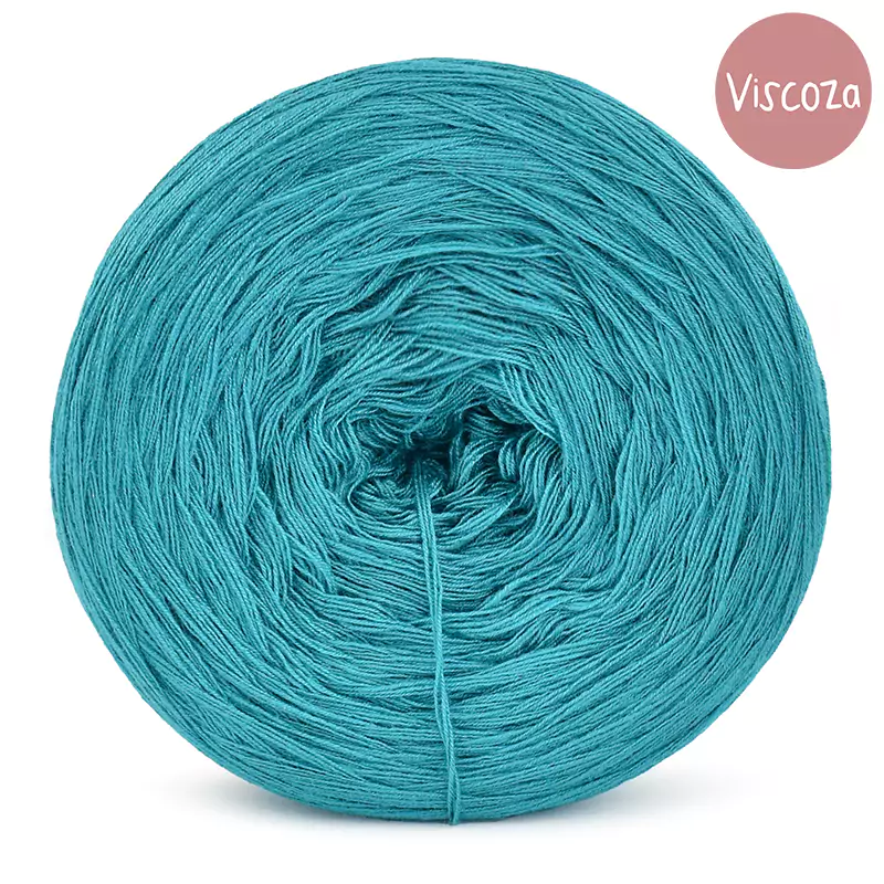 Włóczka KOKONKI Viscoza - szmaragd / 3 nitki / 1200 m / 225g - GOTOWY