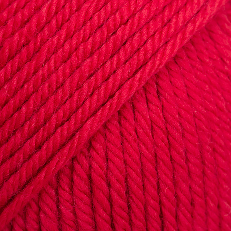 Włóczka Drops Daisy 21 / szkarłatna czerwień / uni colour