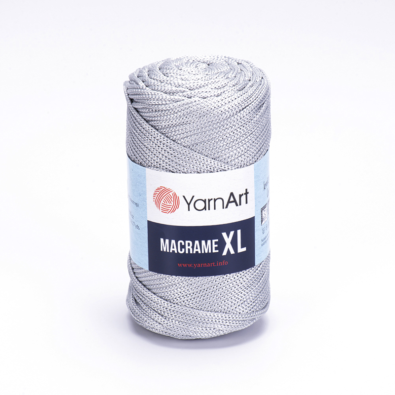Sznurek poliestrowy YarnArt Macrame XL 3mm 149 / jasny szary